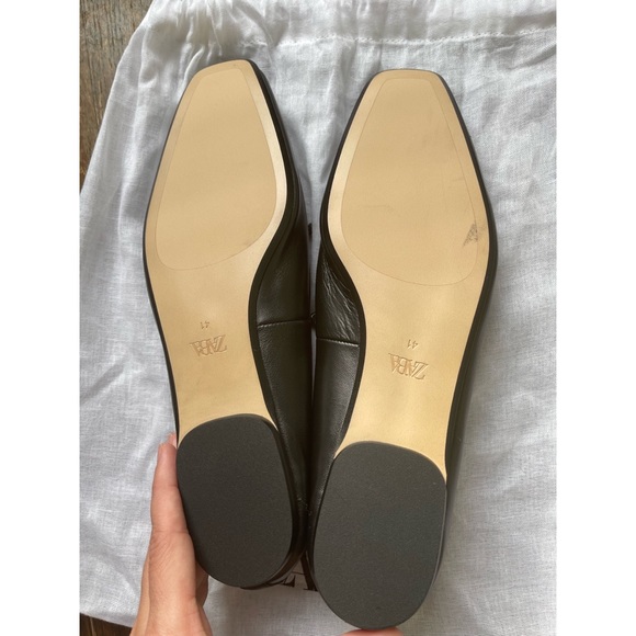Zara Black Ballet Flats - NWT size 41 - Picture 3 of 3